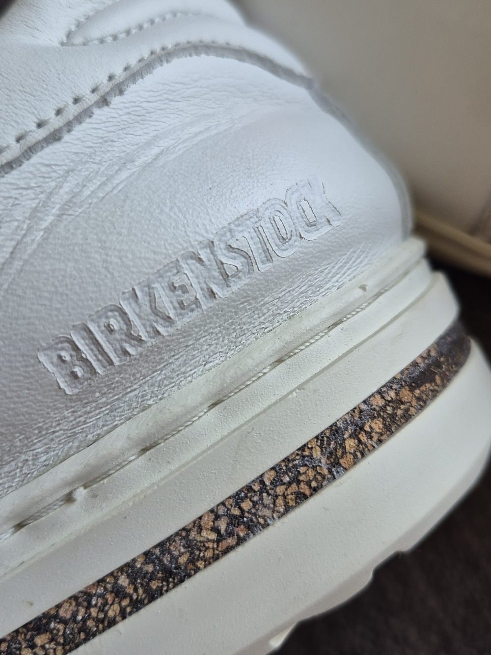 Birkenstock White Bend Low Leather Sneakers - Picture 6 of 8